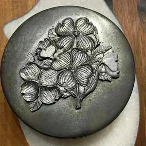 Pewter vintage tin. Handcrafted in the USA.